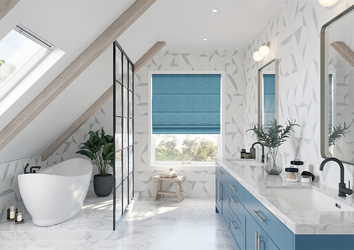 Jakarta, Blue Jay - Twist&Fit Roman Blind - Image 8